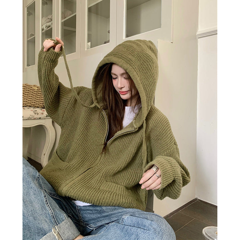 Large Casual Long-Sleeved Hoodie