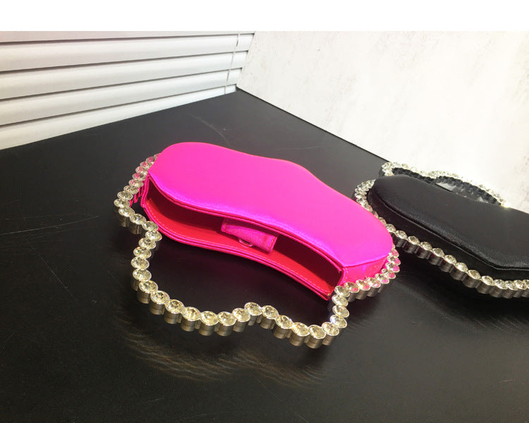 New Rhinestone Irregular Handbag For Women