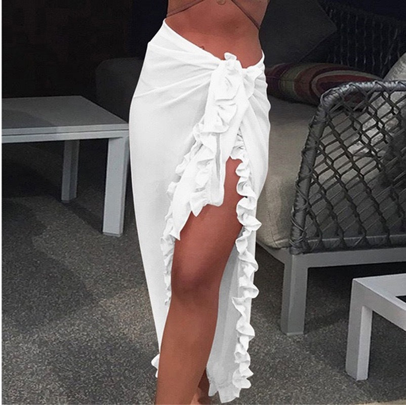 Sun-Proof Chiffon Lace Beach Skirt