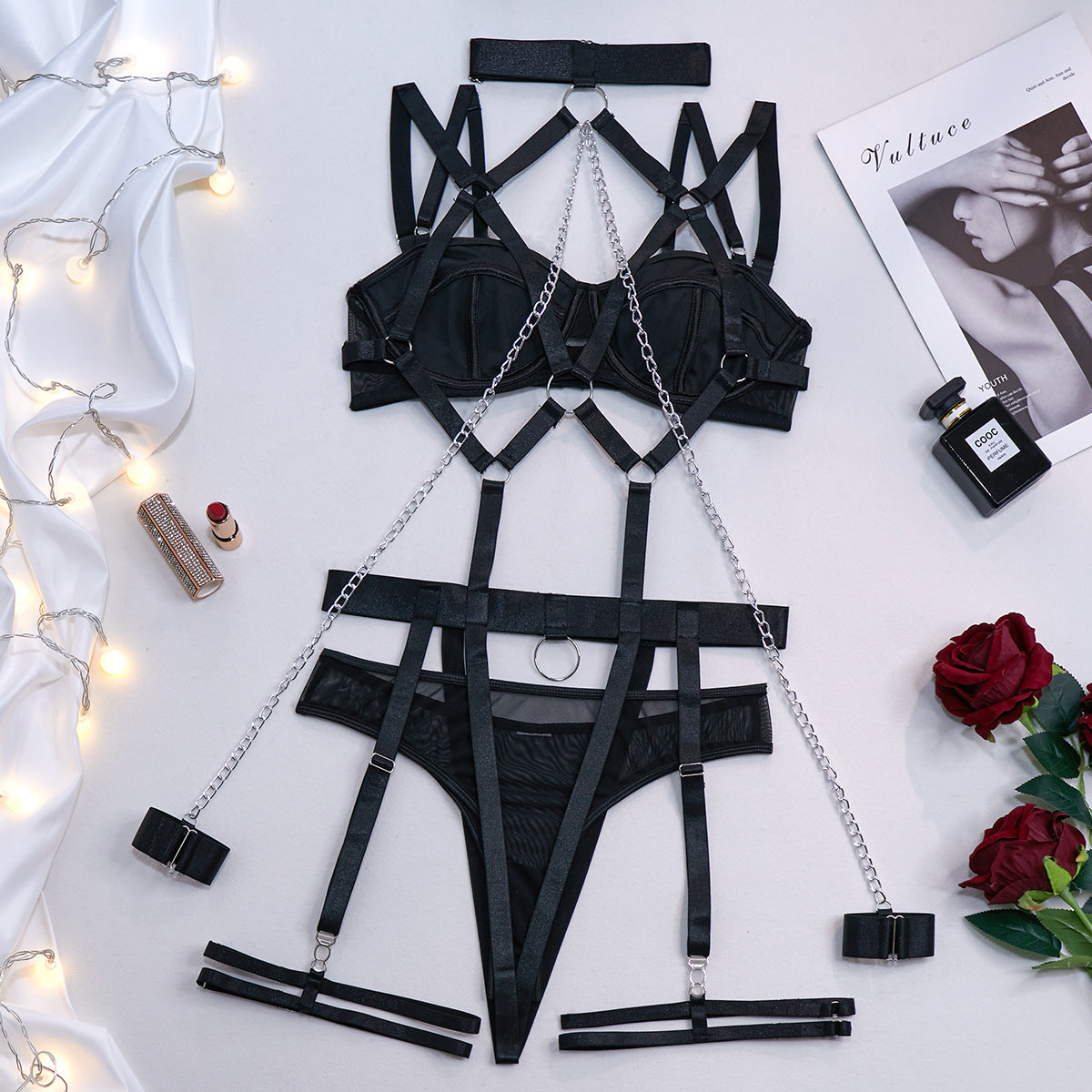 Four-Piece Lingerie Set