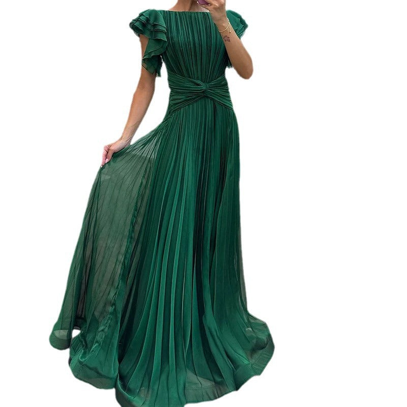 Elegant Fashion Solid-Colour Loose Dress