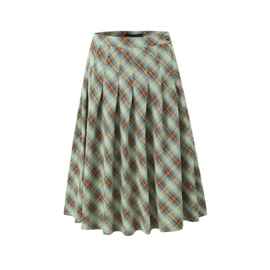 Low-Waist Retrol Long Skirt