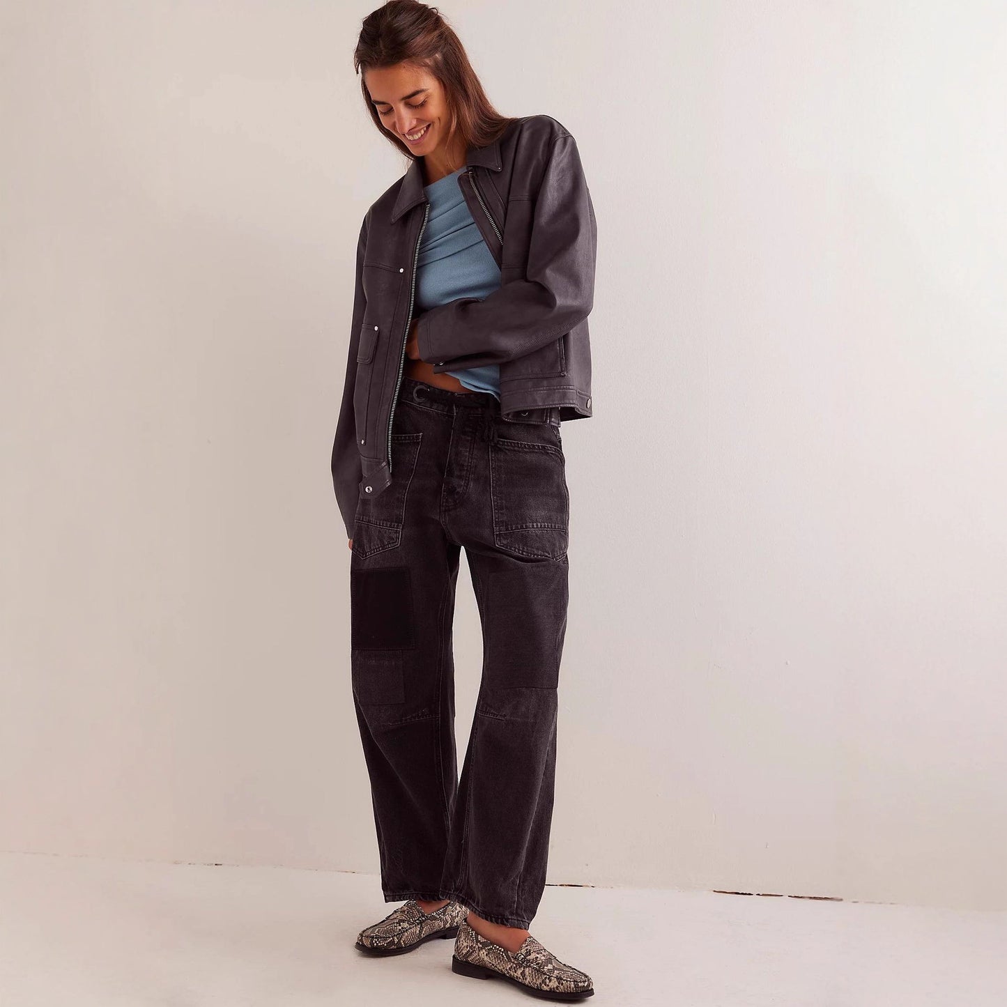 New Washed Pants With Drawstring