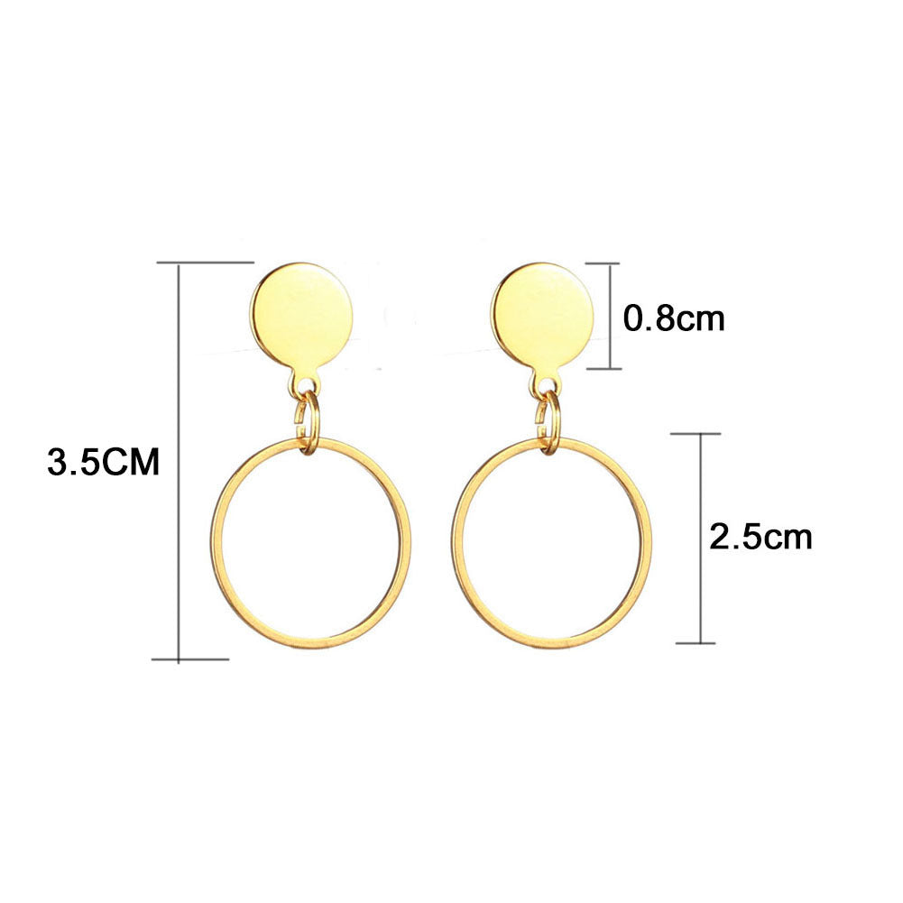 Women's Stainless Steel Big Hoop Earrings