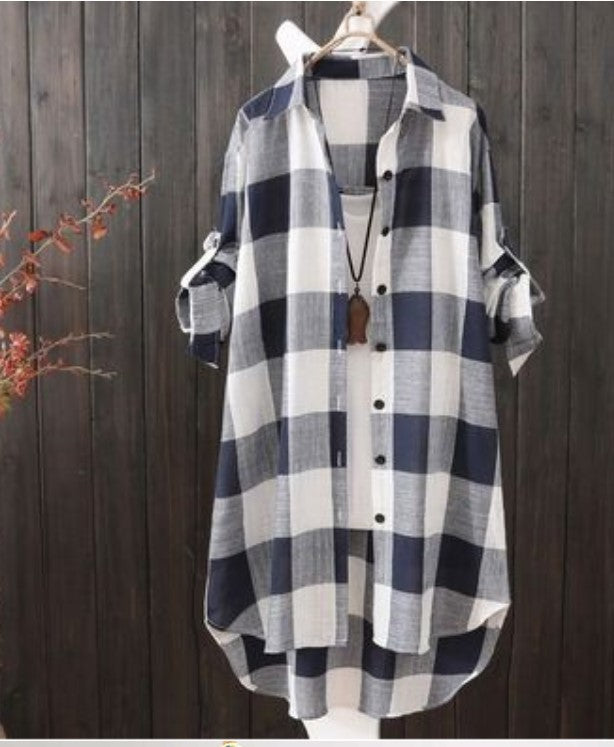Korean-Style Sun-Protection Women's Mid-Length Shirt
