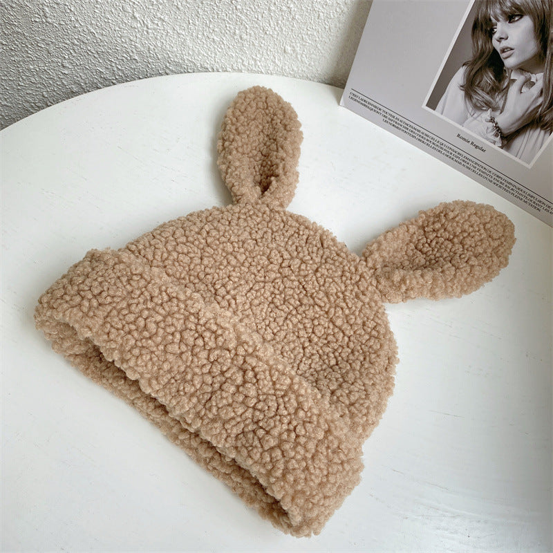 Lambswool Plush Rabbit-Ears Hat