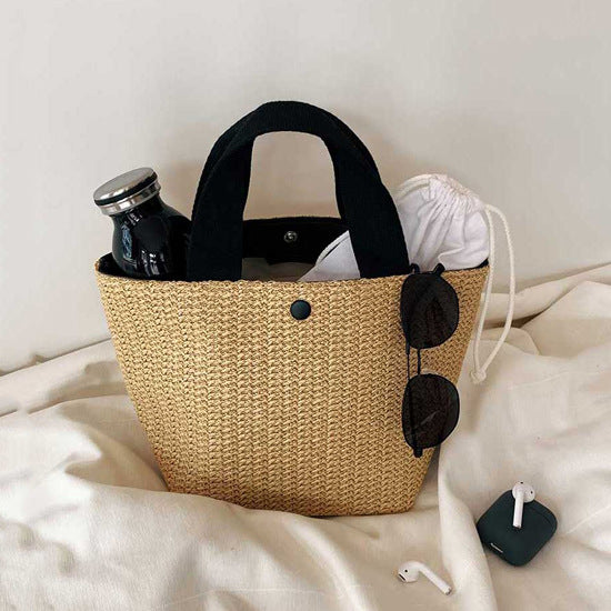 Rattan Casual Handbags For Women