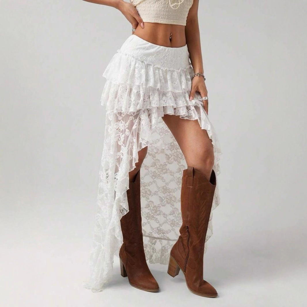 Irregular Designer-style Skirt With A Cowgirl Vibe