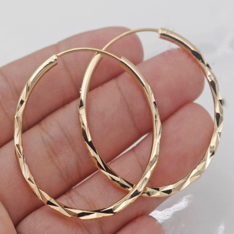 Hoop Earrings - 18k Gold-Plated