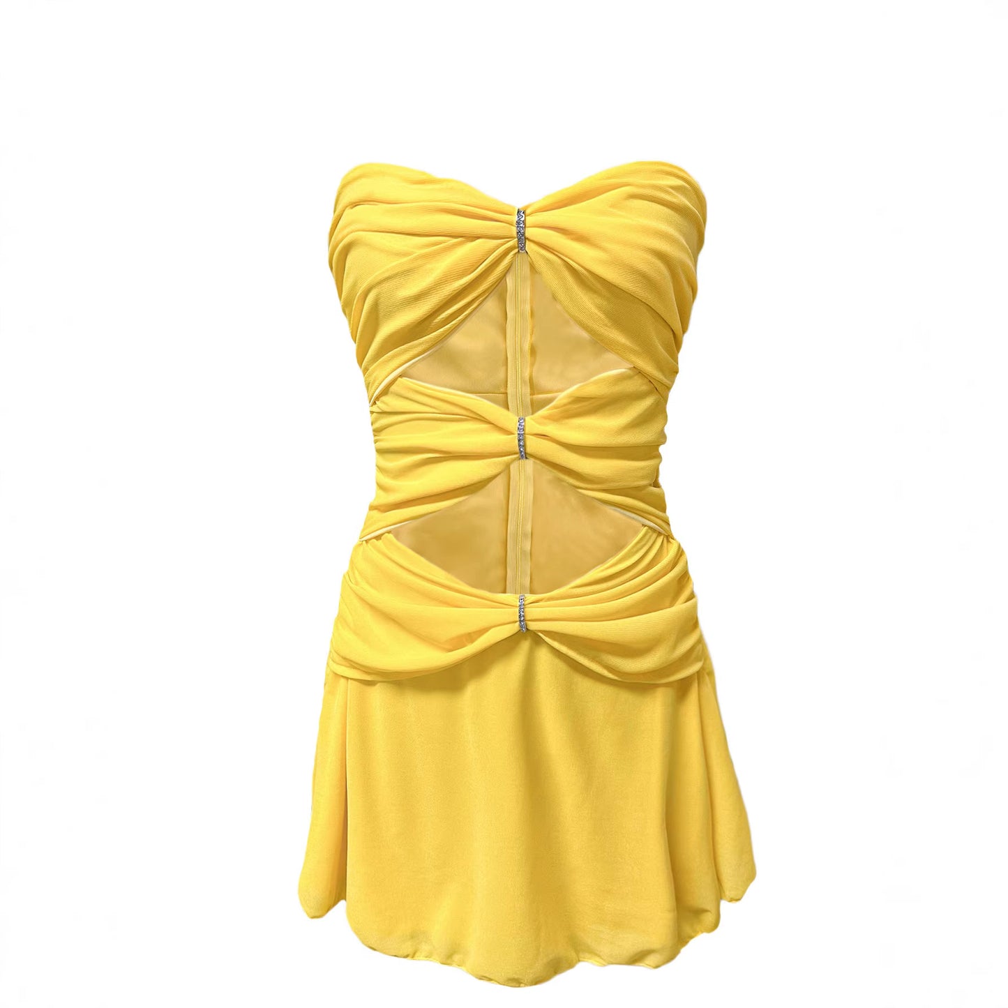 Hollow-Out Short Dress