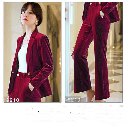 British Style Two-Piece Women's Suit - Jacket & Trousers