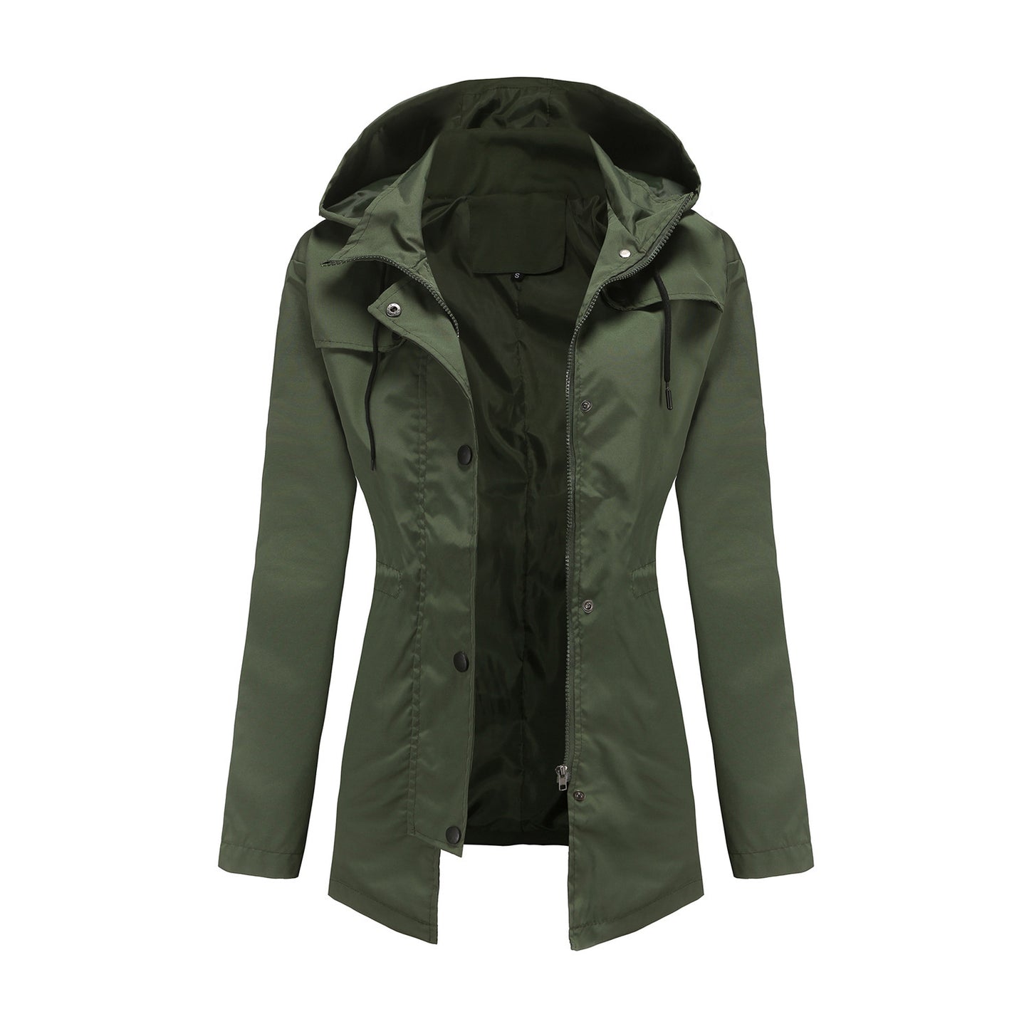 Women's Mid-Length Hooded Coat