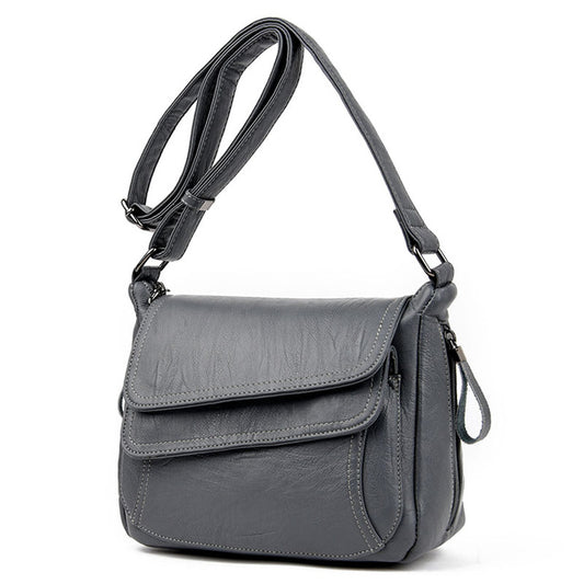 Winter style white handbag luxury leather handbag