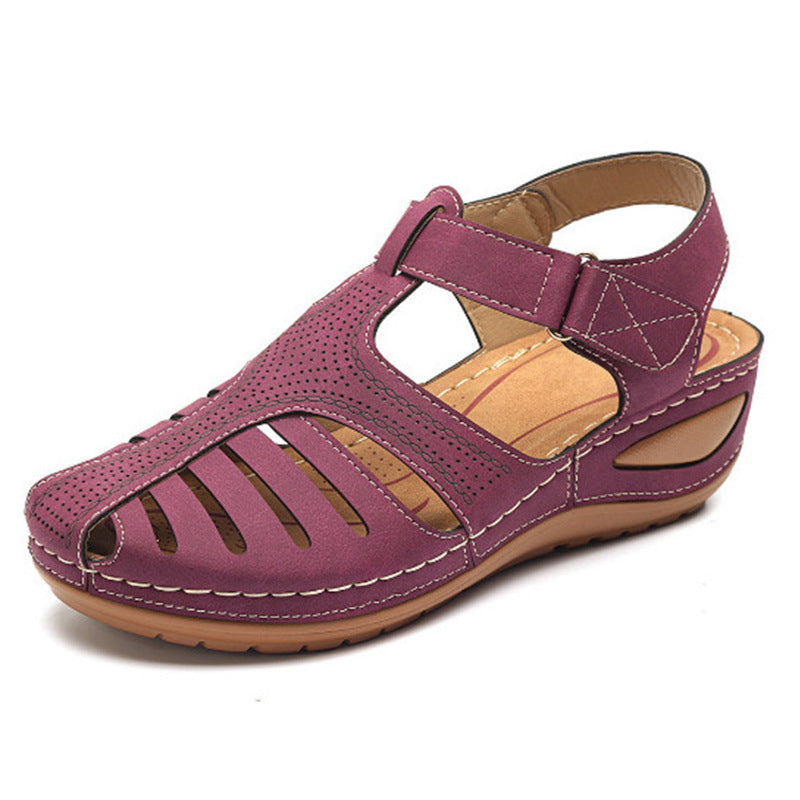 Women's Plus-Size Retro Sandals - Round Toe