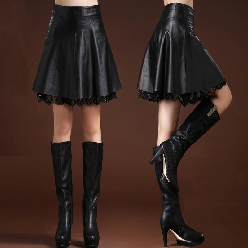 High-Waist Pleated Midi Skirt