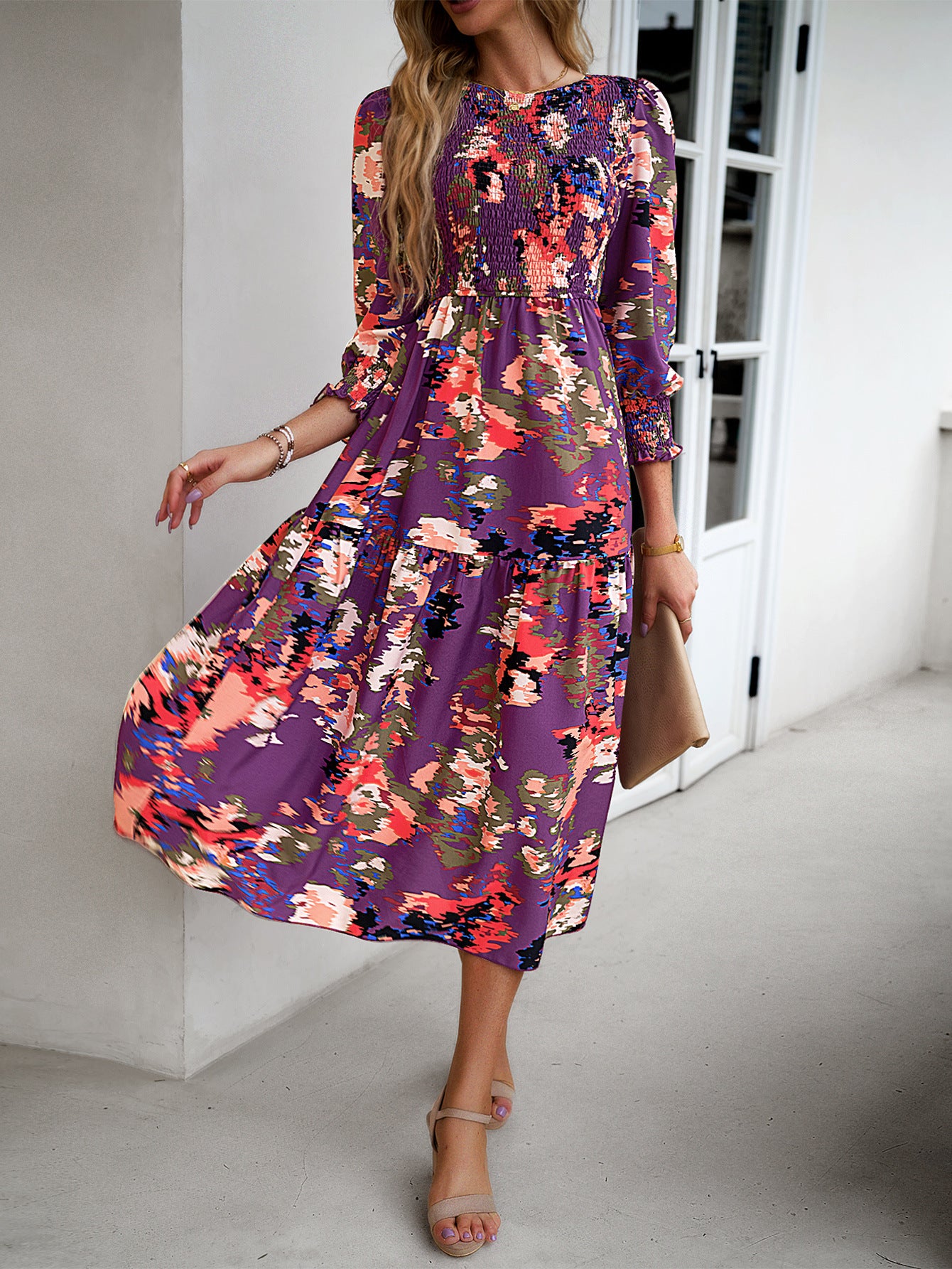 Printed Temperament Elegant Dress