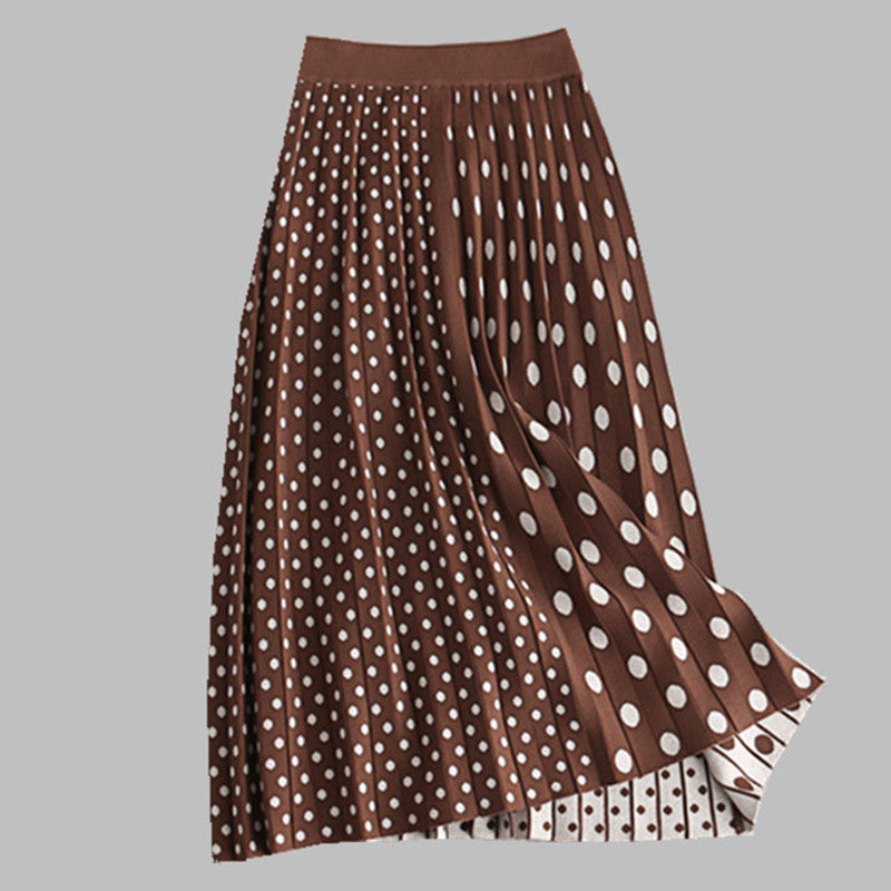 Knitted Pleated Skirt