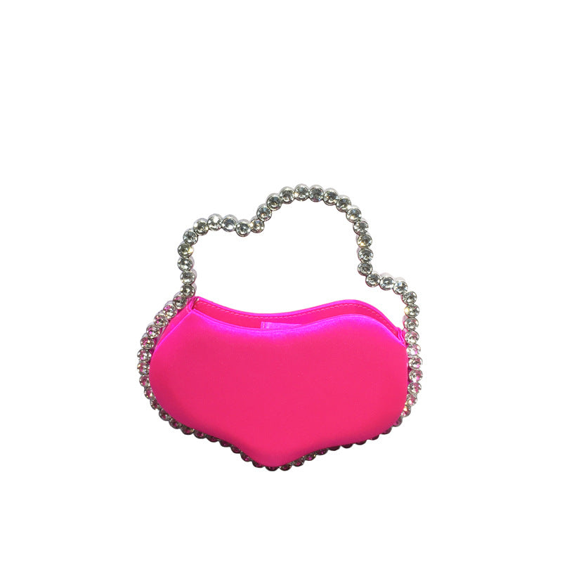 New Rhinestone Irregular Handbag For Women