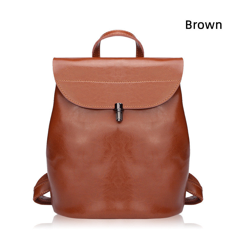 Women's Leather Backpack Crossbody Handbag