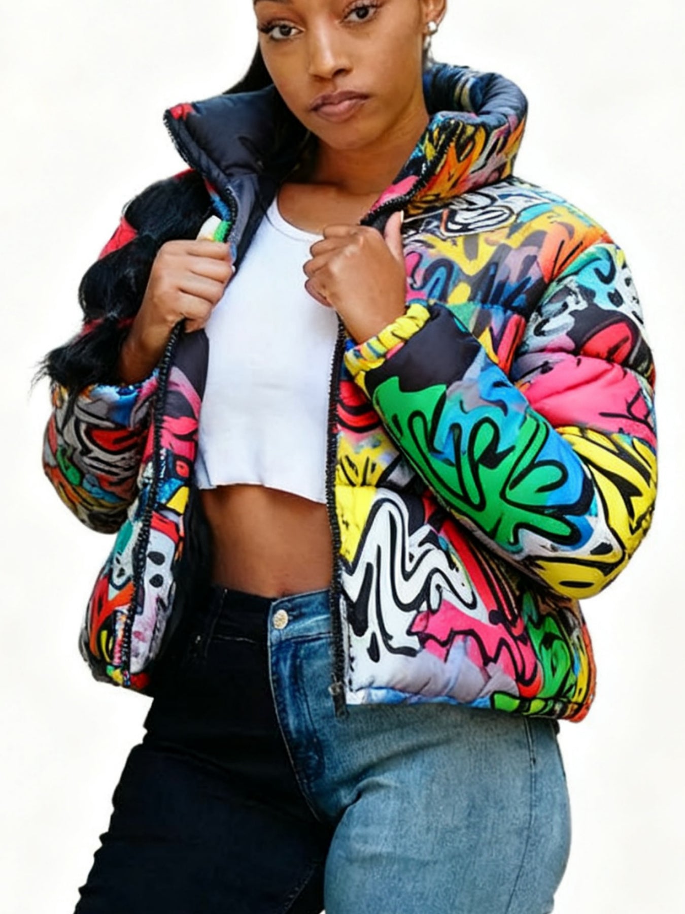 Colourful Parkas Cardigan Jacket