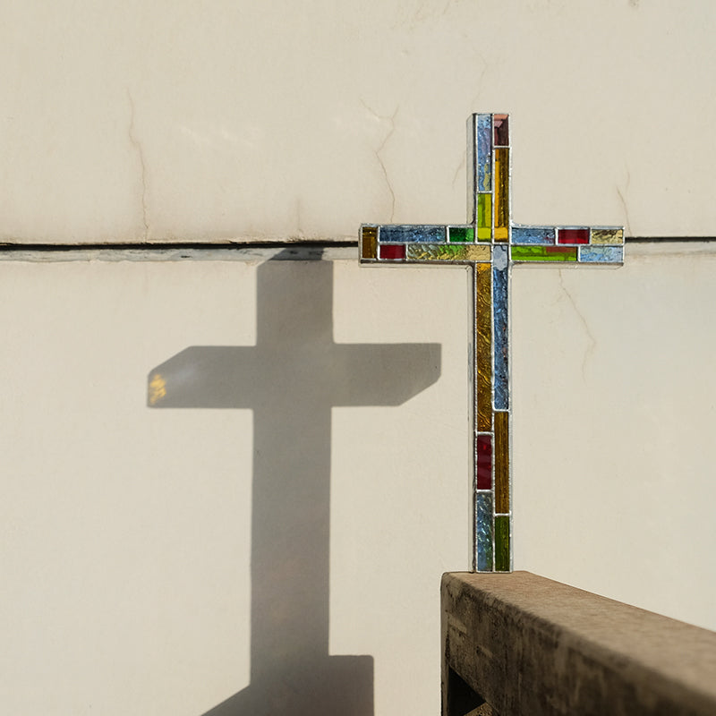 Nordic-Style DIY Rainbow Cross Charm Jewellery Connector