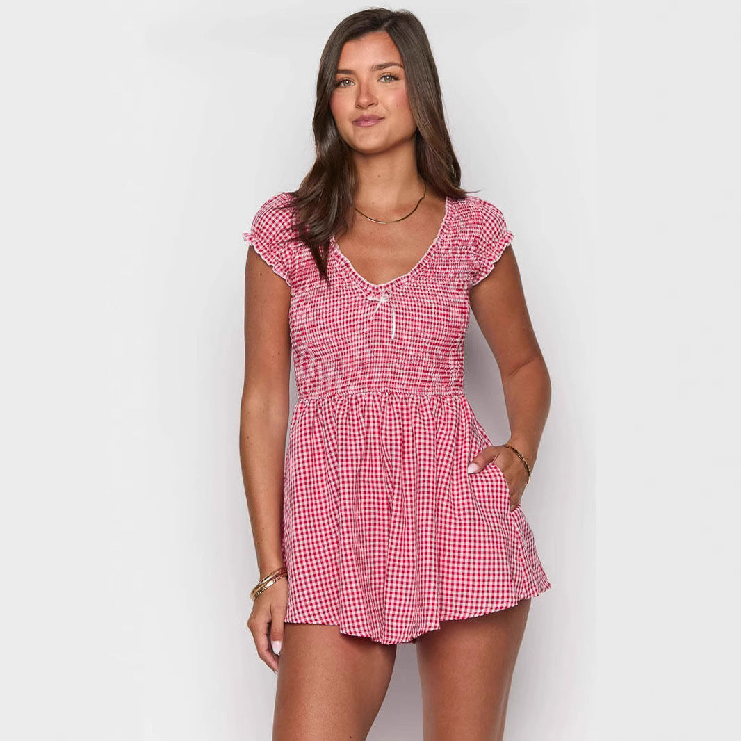 Ruffles Slim-Fit Women's Jumpsuit