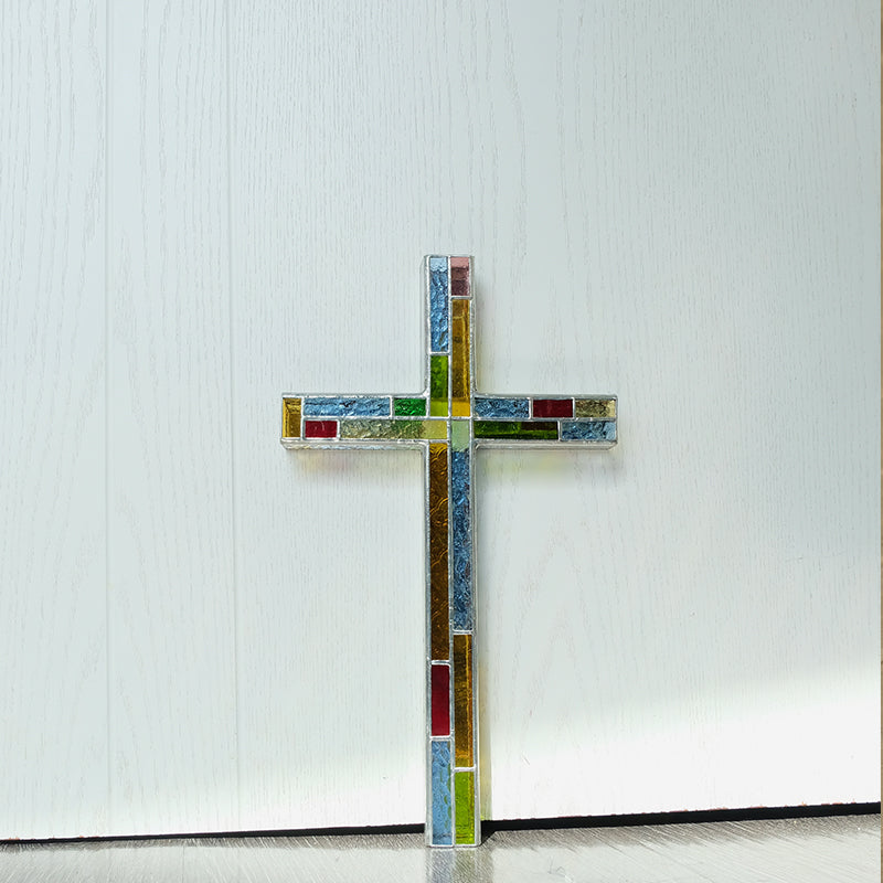 Nordic-Style DIY Rainbow Cross Charm Jewellery Connector