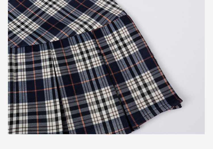 Plaid A-Line Short Skirt