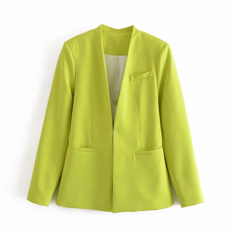 Ladies' New Solid-Colour Suit Jacket