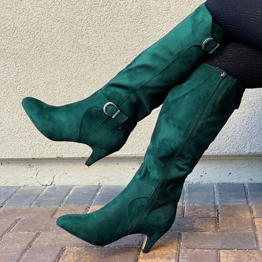 Wide-Calf Long Boots