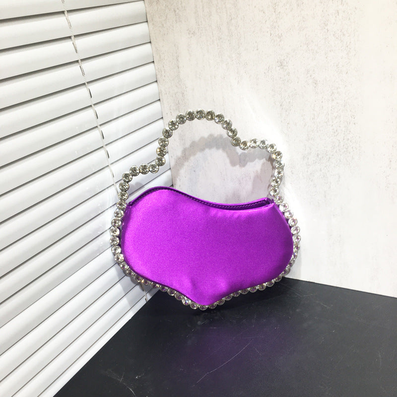 New Rhinestone Irregular Handbag For Women