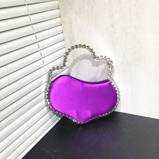 New Rhinestone Irregular Handbag For Women