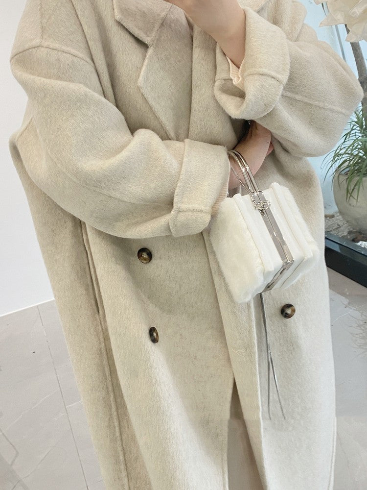 Velvet Double-Sided Wool Coat