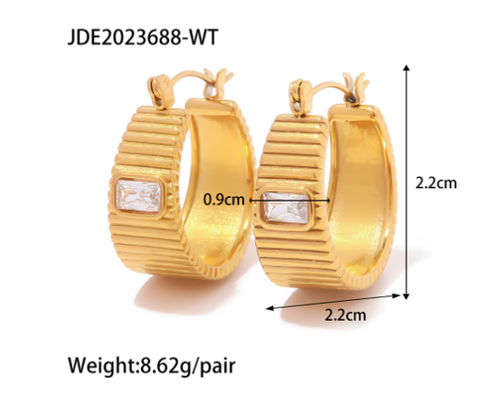 Carole Gold Hoop Earrings