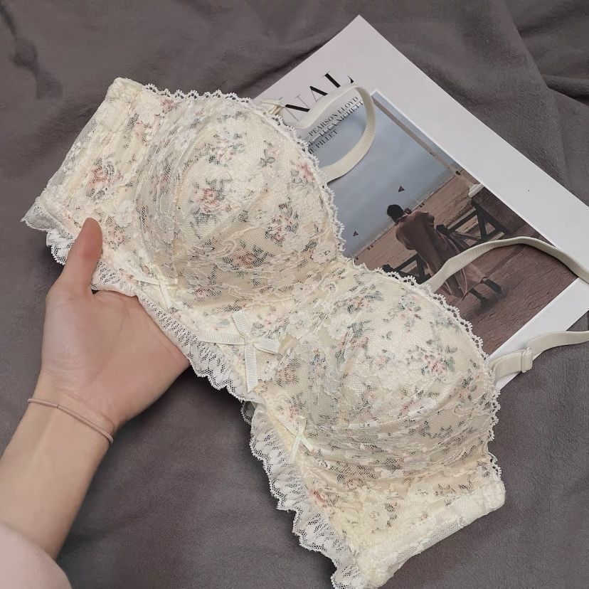 Sweet French Floral Lingerie Set