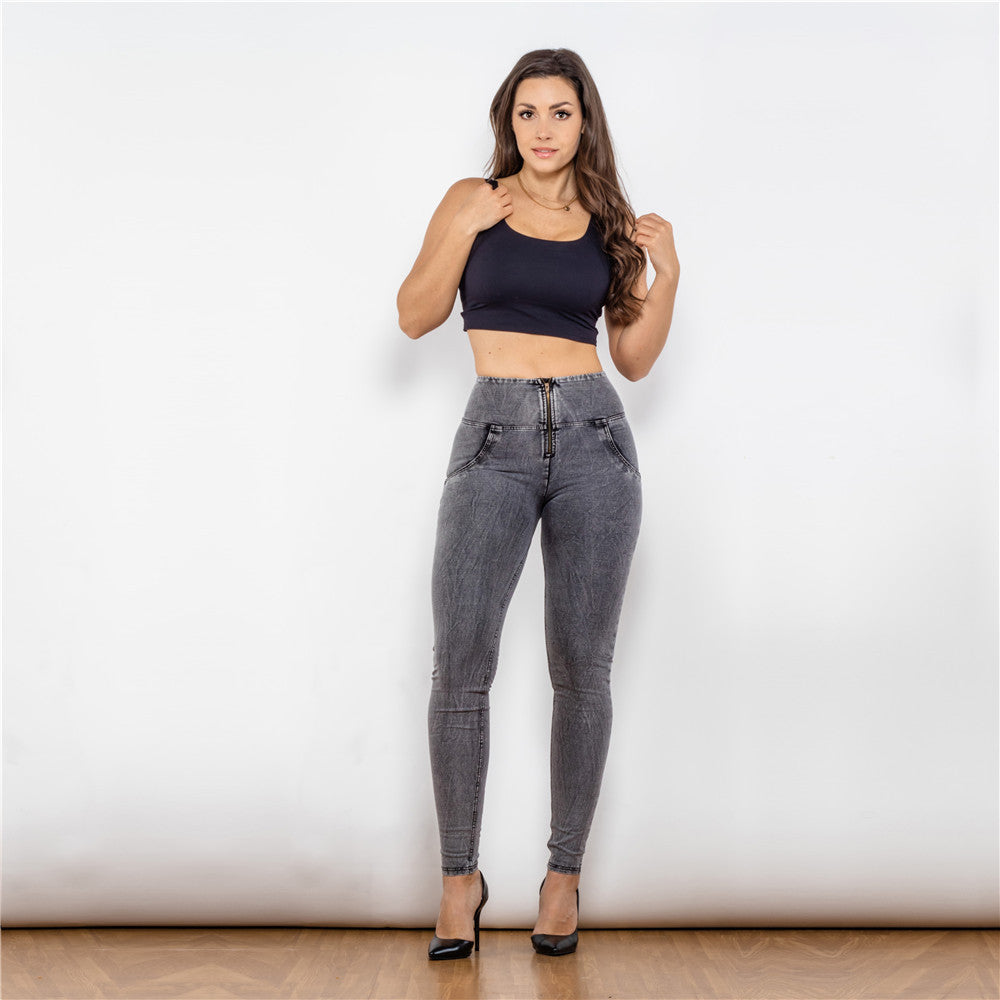 Push-Up Butt-Lifting Denim Leggings