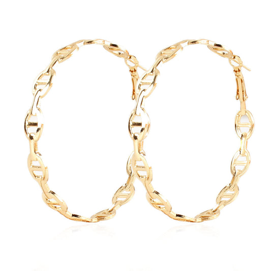 Retro Ethnic-Style Hoop Earrings