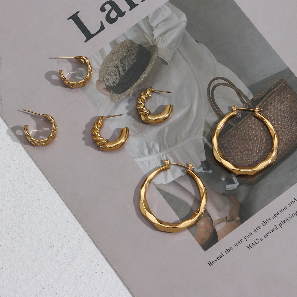 Geometry Earrings - Aire Hoop