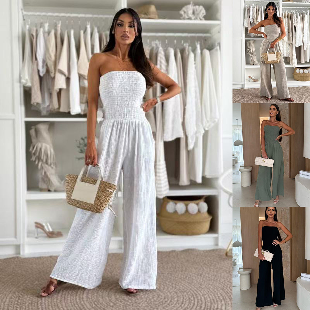 Double-Layer Pocket Jumpsuit