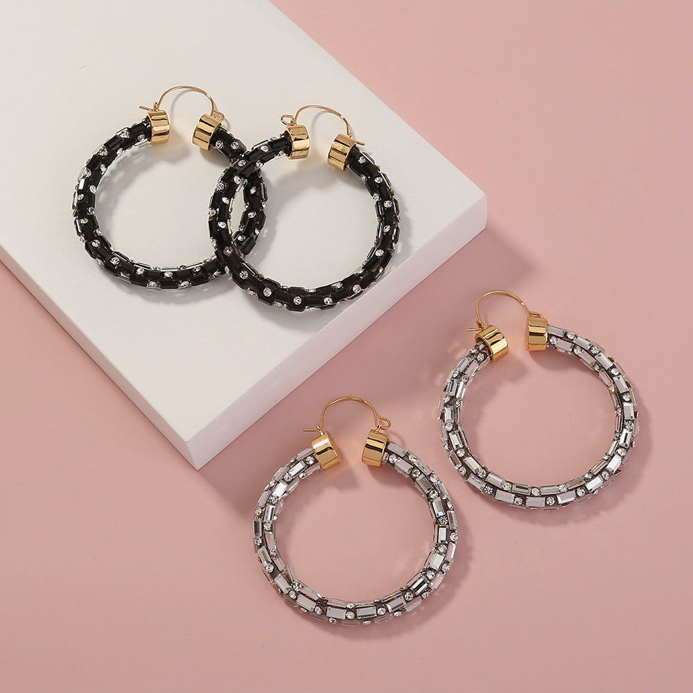 Exaggerated Thin Ear Hoop Earrings For Women