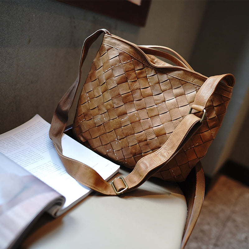 First-Layer Cowhide Elegant Retro Luxury Handbag For Women