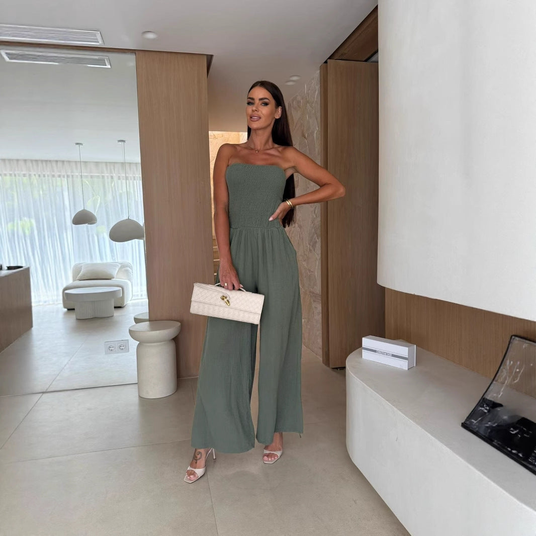 Double-Layer Pocket Jumpsuit