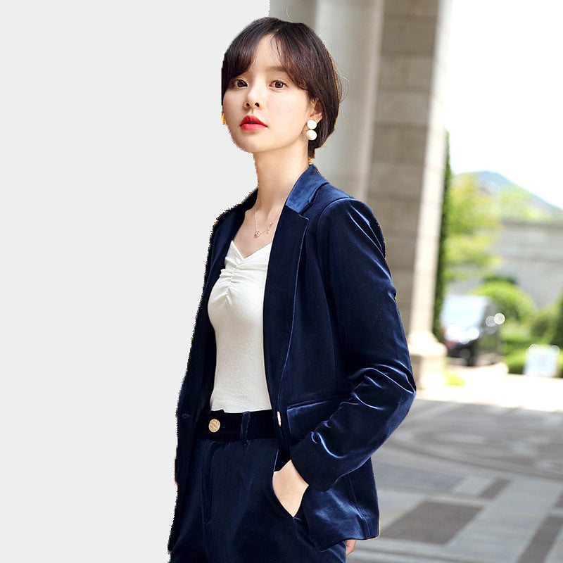 British Style Two-Piece Women's Suit - Jacket & Trousers