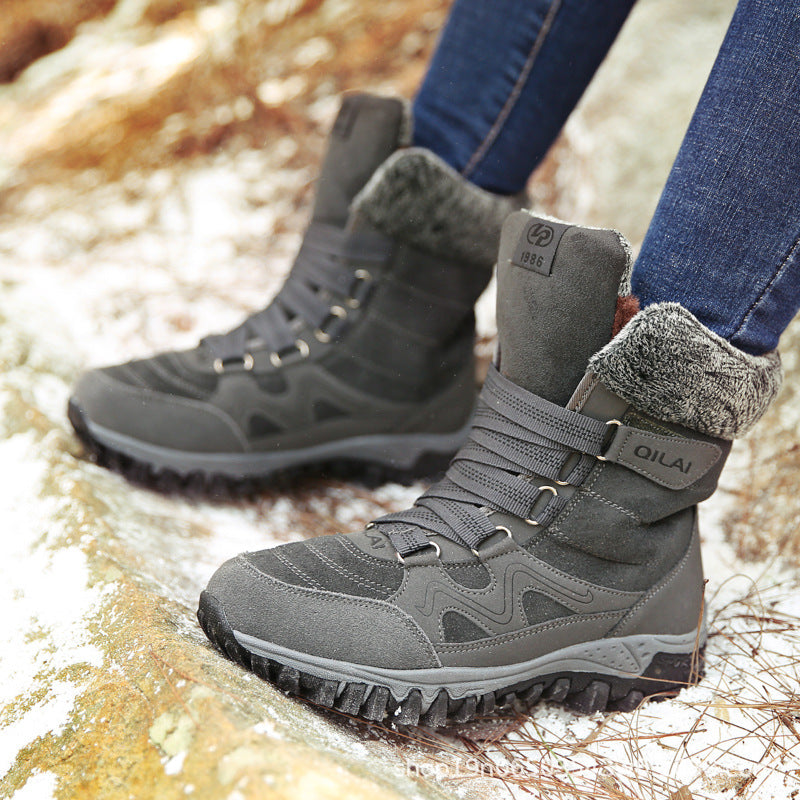 Warm Lace-Up Ankle Boots For Women