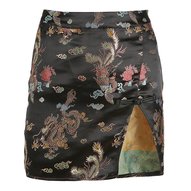 Retro Embroidery Skirt