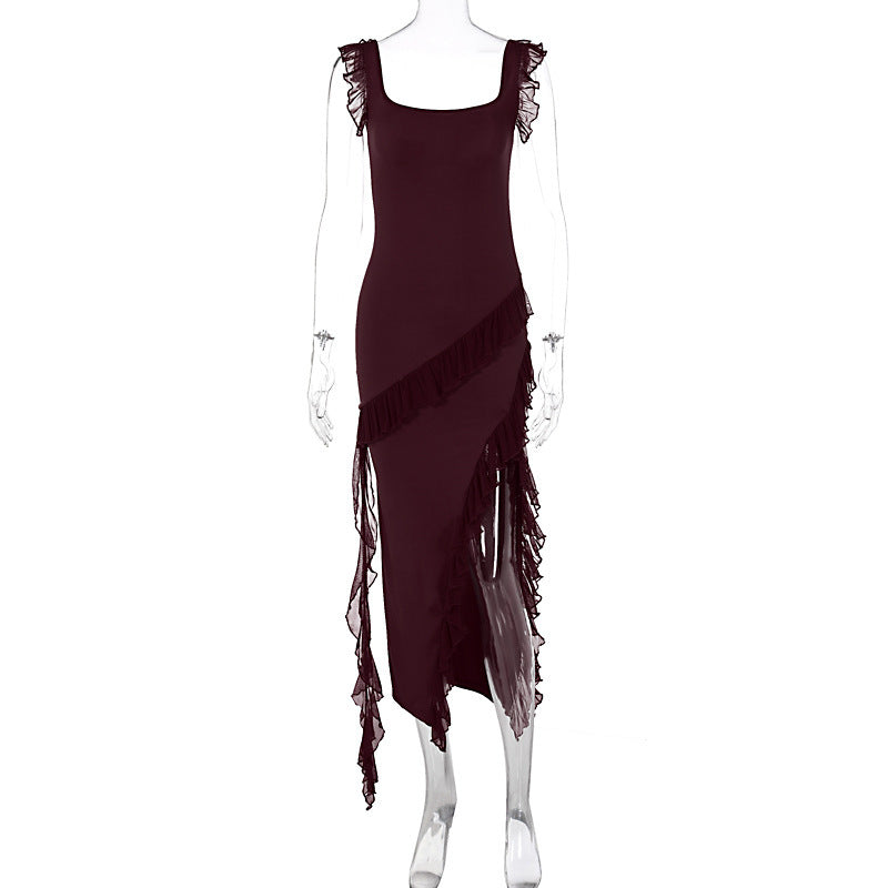 Stringy Stitching Temperament Dress
