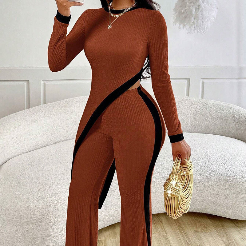 Women's 2-Piece Wide-Leg Pants Outfit - US Only