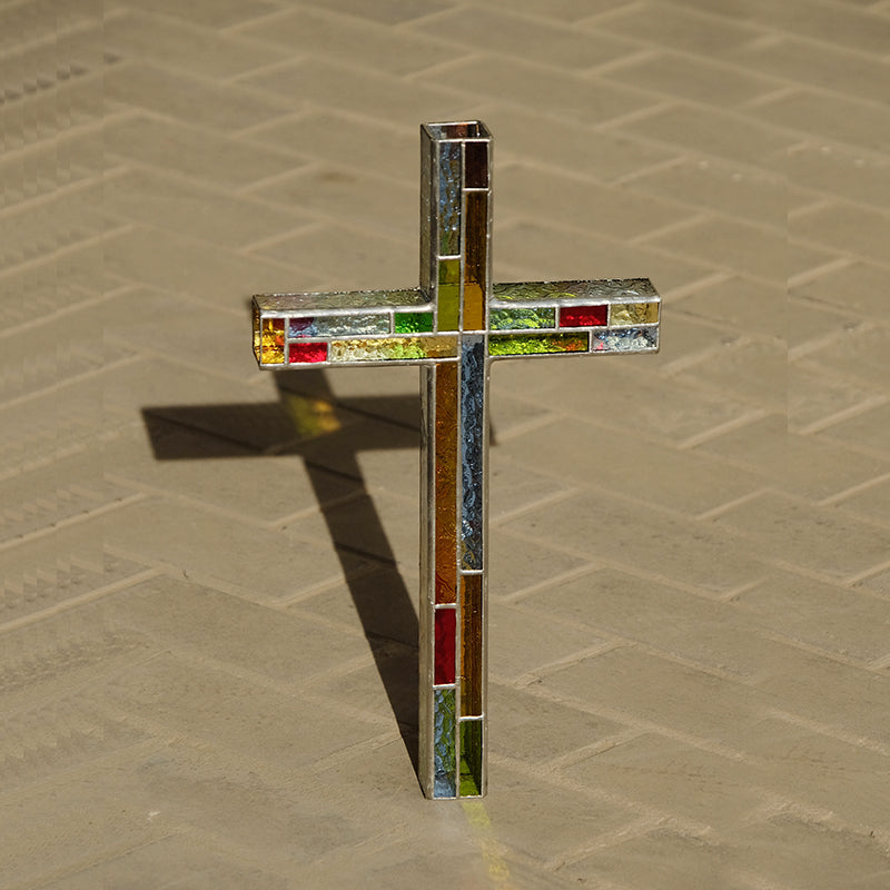 Nordic-Style DIY Rainbow Cross Charm Jewellery Connector