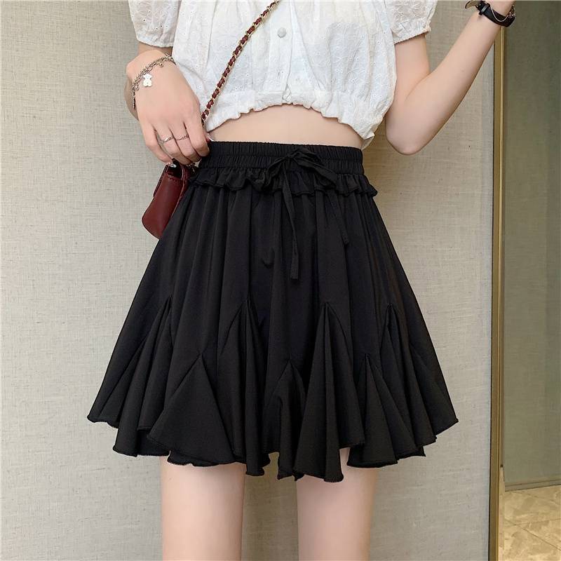 Women's Irregular Chiffon Ruffled Skirt