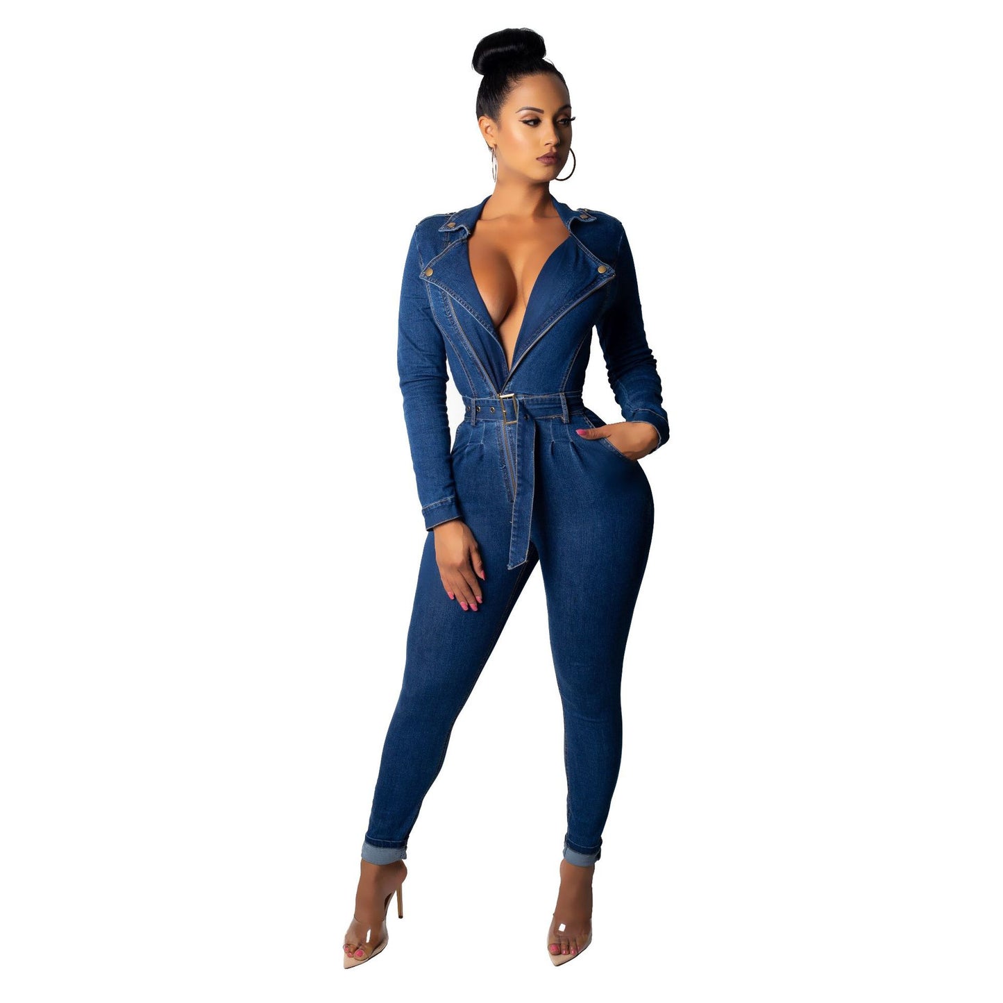 Assertive Denim Jumpsuit